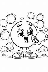 Bubblegum Blowing Big Bubbles Coloring Pages  ColoringDraftcom sketch template