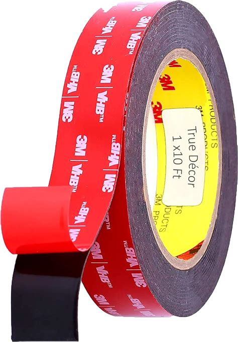 Double Sided 3M Adhesive Tape, 1 inch Width x 9 FT Length, 3M VHB Heavy Duty Mounting Tape, 3M ...