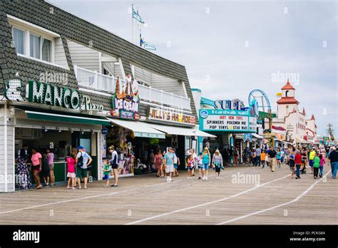 The boardwalk in Ocean City, New Jersey Stock Photo - Alamy