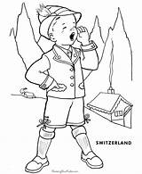 Swiss Alps Coloring Pages Switzerland Sketch Page sketch template