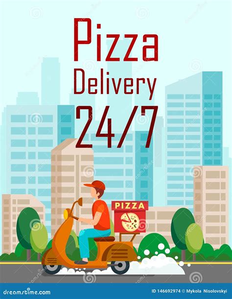 Pizza Delivery Cartoon Stock Illustrations – 4,032 Pizza Delivery ...