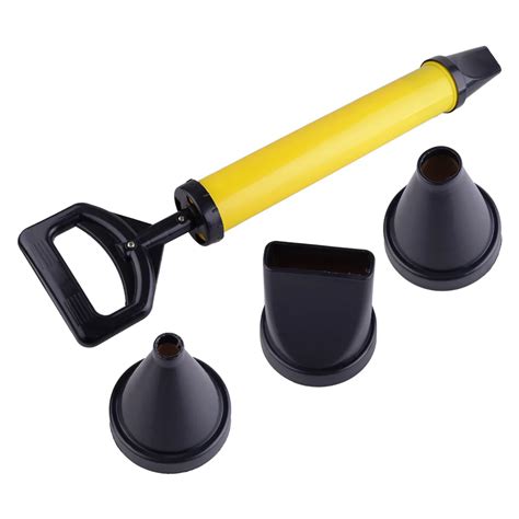 LETAOSK New Stainless Steel Caulking Grout Gun Mortar Scoop Cement Applicator Sprayer with 4 ...