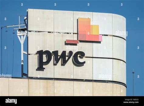 PWC logo, sign, Price Waterhouse Coopers, Valencia Spain Stock Photo - Alamy