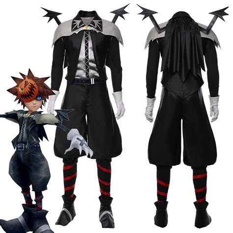 Kingdom Hearts Sora Skin Vampire Halloween Suit Cosplay Costume