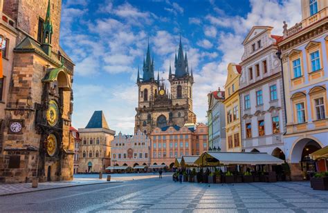 Les maisons de la vieille ville de Prague