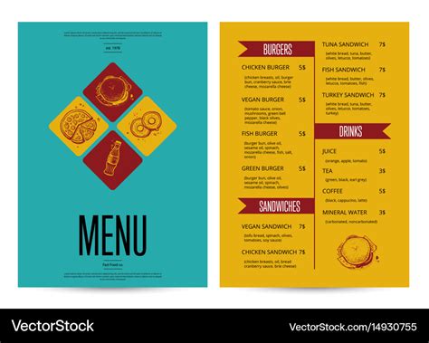 Romulusflood: Menu Card Design Templates