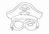Pirate Mask coloring Sheet For Free Printing Or Downloading sketch template