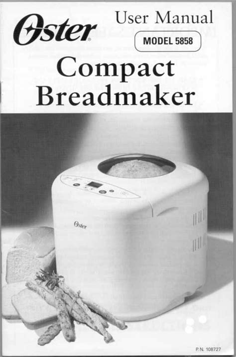 Download free pdf for Oster 5858 Bread Maker manual