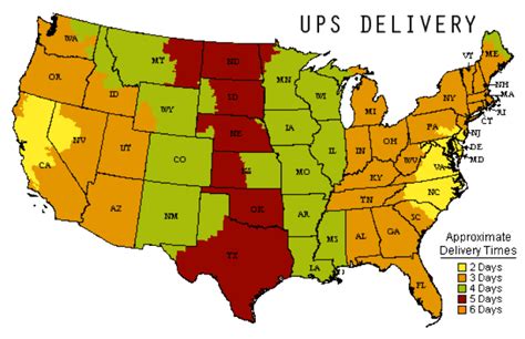 Ups Domestic Zone Chart