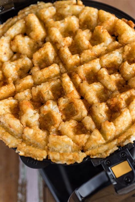 Tater Tot Waffles will Rock your Brunch World | Tater tot waffle ...