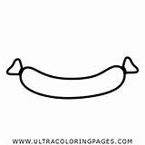Sausages Coloring Page  Free sausages For Kids Ultra sketch template