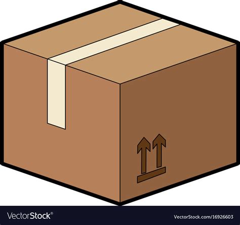 Carton box icon Royalty Free Vector Image - VectorStock