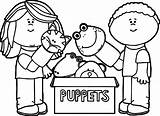 Puppet Show Coloring Pages At GetDrawings  Free Download sketch template