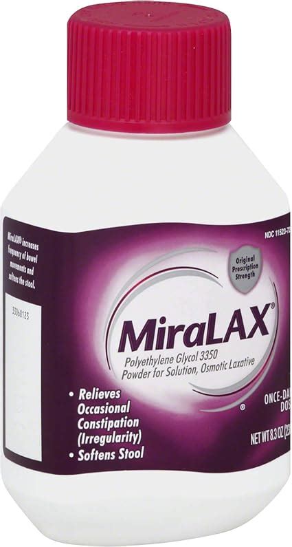 MiraLAX 14DOSE OZ (238G) 8.3 Ounce: Buy Online at Best Price in UAE - Amazon.ae