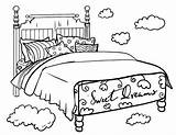 Beds Coloring Pages  Home sketch template