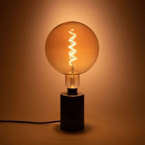 Ampoule décorative LED géante ambre D20cm culot E27 - Alinéa Ambre, Data, Novelty Lamp, Table ...