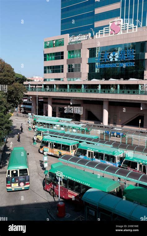 Public Light Bus (Green minibus, 16 seats) terminus adjacent to ...