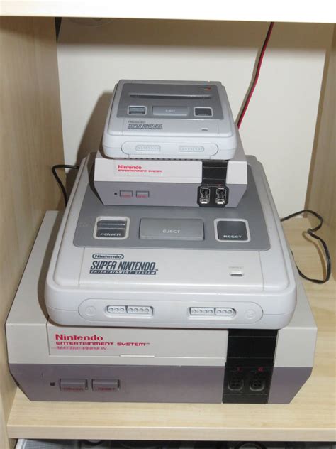 SNES on NES and their mini ones! by ryanthescooterguy on DeviantArt