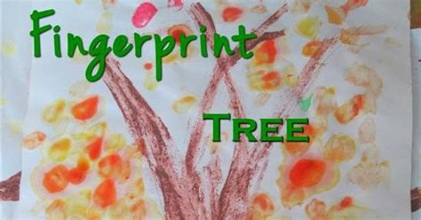 The Do-It-Yourself Mom: Preschool Fall Craft: Fingerprint Pumpkin and Tree