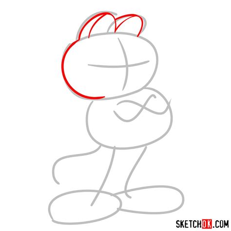 How to draw Garfield - SketchOk - step-by-step drawing tutorials Cartoon Drawings, Easy Drawings ...