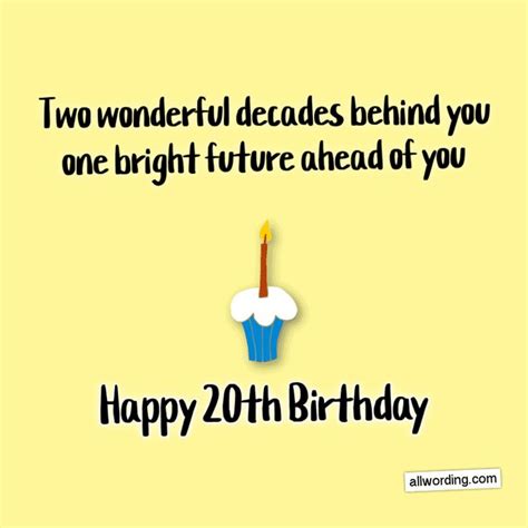 30+ Ways to Wish Someone a Happy 20th Birthday | Happy 20th birthday, Wishes for daughter, 20th ...