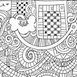 Highly Detailed Doodle Patchwork Coloring Page · Creative Fabrica sketch template