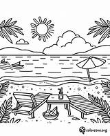 21 Free Beach Coloring Pages – The Color Cove sketch template