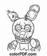 Fnaf Withered Bonnie – Coloring Pages And Books In PDF sketch template