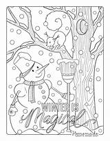 Winter Wonderland Coloring Pages sketch template