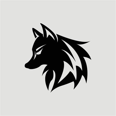 illustration silhouette wolf logo design 17734106 Vector Art at Vecteezy