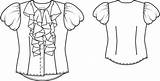 Womens Blouse Coloring Page Coloring Pages sketch template