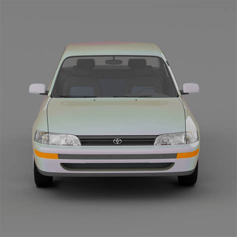 Toyota Corolla E100 3D Model $99 - .fbx .3ds .unknown .obj .dxf .dwg ...