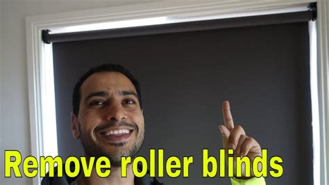 How to remove roller blinds - window blind roll take down - YouTube