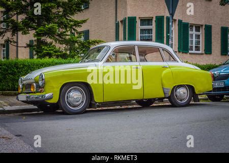 Vintage East German Wartburg automobile on display at the Thuringer Dumplin Museum Stock Photo ...