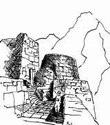 Machu Picchu Coloring Pages sketch template