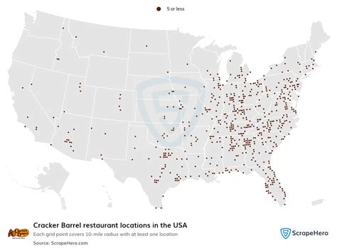 List of all Cracker Barrel store locations in the USA | ScrapeHero Data Store