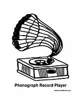 Stereo CD Player Jukebox Phonograph Record Turntable  sketch template