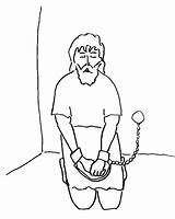 Joseph In Prison Coloring Page Sketch Coloring sketch template