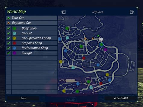 Need For Speed Underground Complete Map | Images and Photos finder