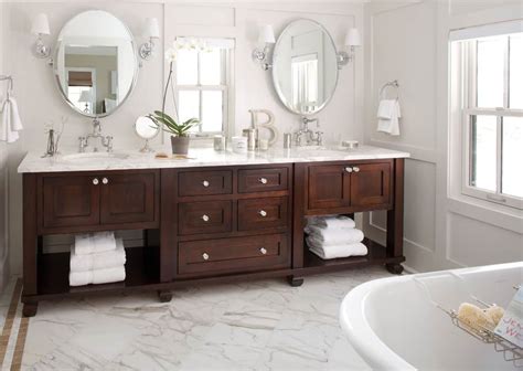 Oval Bathroom Vanity Mirrors : Bathroom Tilt Mirror Double Vanity Faucets Oval Pivot Mirrors And ...