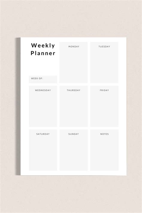 Free Minimalist Planner Printables - FREE PRINTABLE TEMPLATES