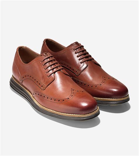 Cole Haan Men's Original Grand Wingtip Oxford Woodbury-Java Leather ...