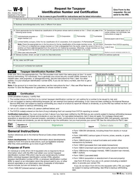 W9 Form 2023 Template - Printable Forms Free Online