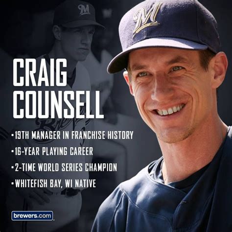 Craig Counsell has been named Brewers Manager: | Milwaukee baseball ...