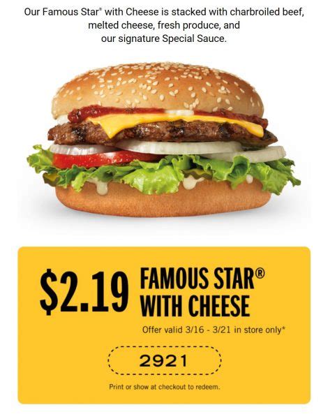 Hardees Coupons, Promotions, Specials - July 2022