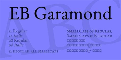 Download EB Garamond Family Font OTF, TTF