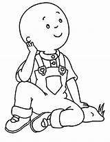 All Caillou Coloring Pages sketch template
