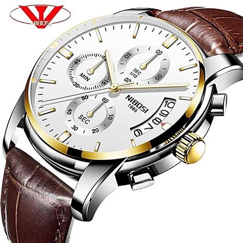 Nibosi NIBOSI Watches Gold Watch Men 2018 New Sport Waterproof Clock Relogio Masculino Quartz ...