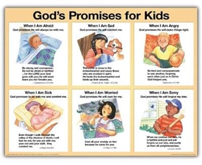 God's Promises for Kids NIV Laminated Wall Chart: 9789901980659 ...