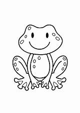 Cute Frog Coloring Pages Free Printable For Kids sketch template